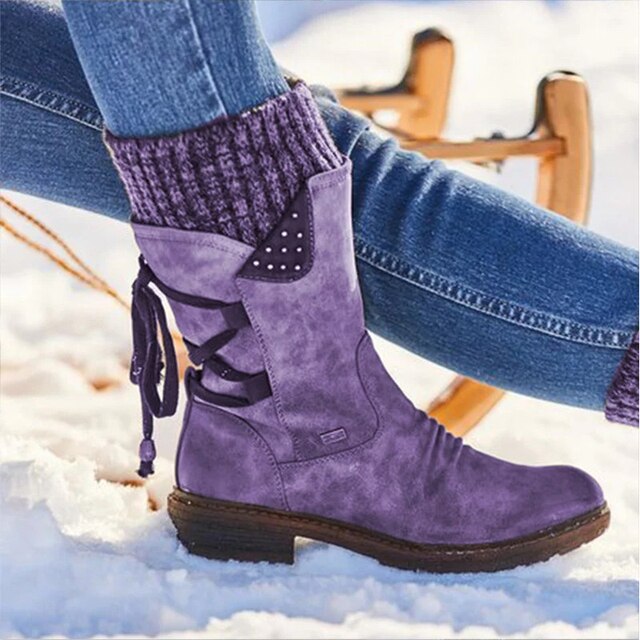 Luxurious Leather Shoes - Claire-Purple-3.0-Nora Luxe