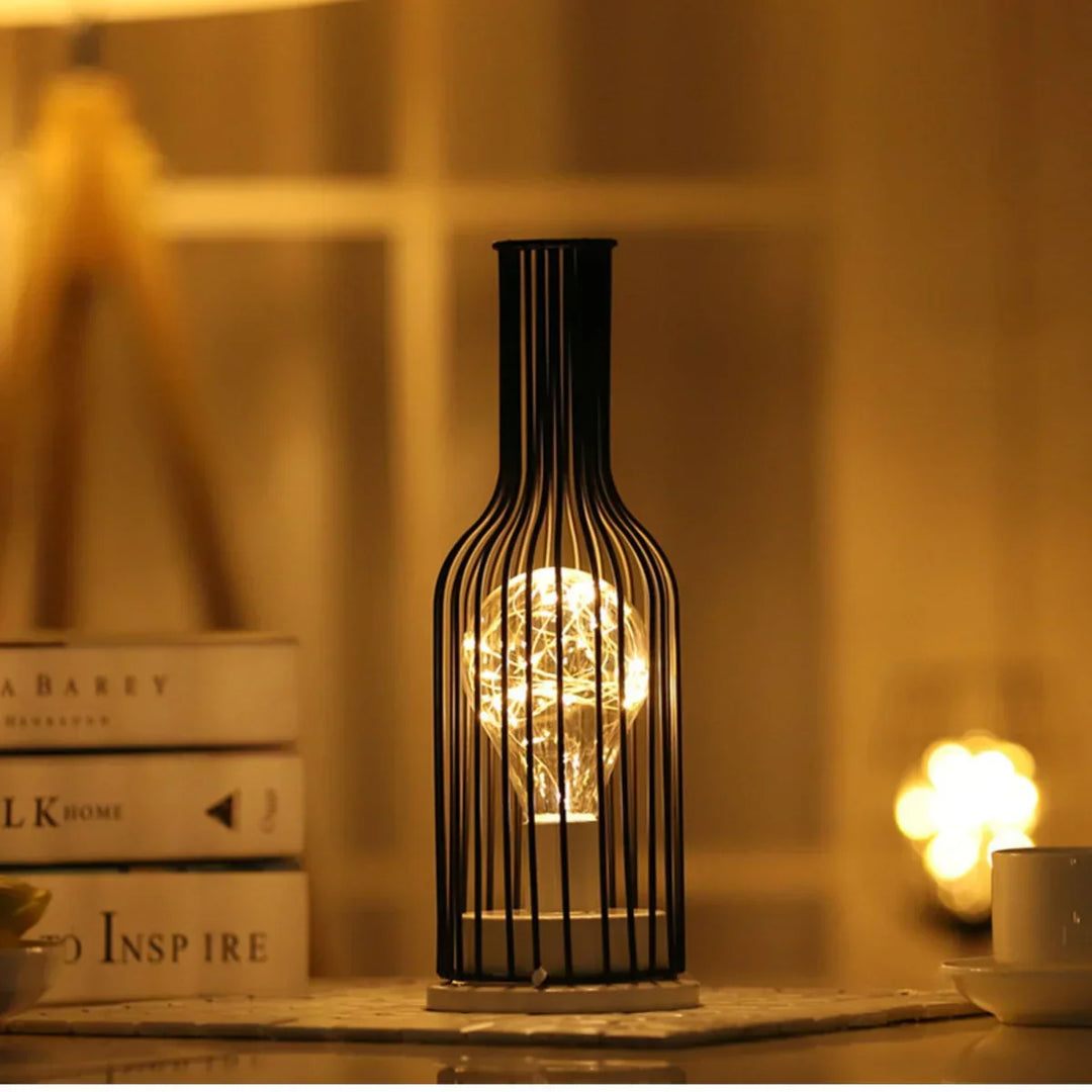 Luxury Adjustable Table Lamp - EleganceGlow-Wine Bottle-Nora Luxe