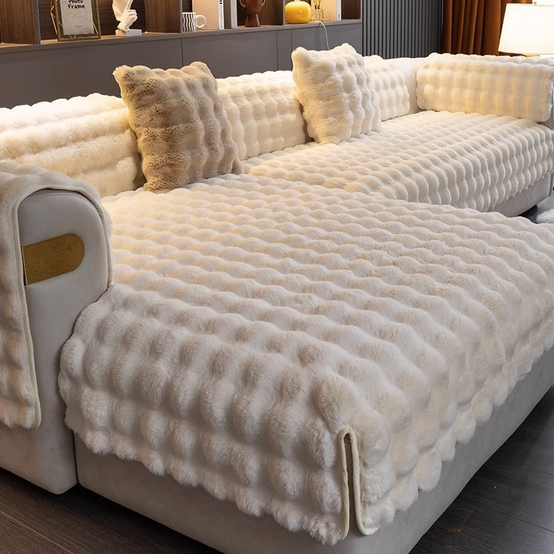 Luxury Anti-Slip Sofa Cover - SofaGuard Luxe-Broken White-11.81*19.69 inches Pillowcase (without filling)-Nora Luxe