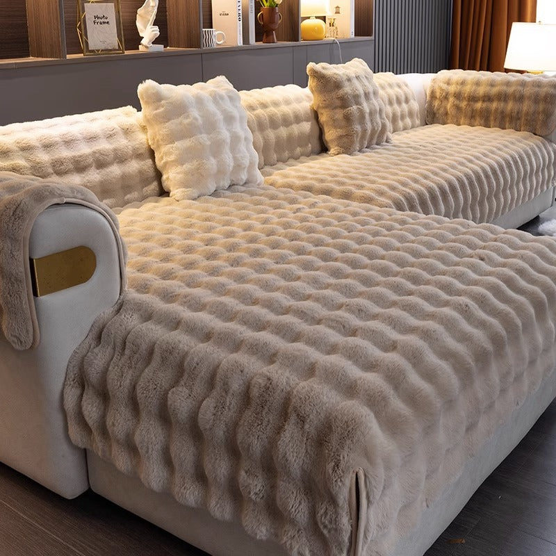 Luxury Anti-Slip Sofa Cover - SofaGuard Luxe-Light Brown-11.81*19.69 inches Pillowcase (without filling)-Nora Luxe