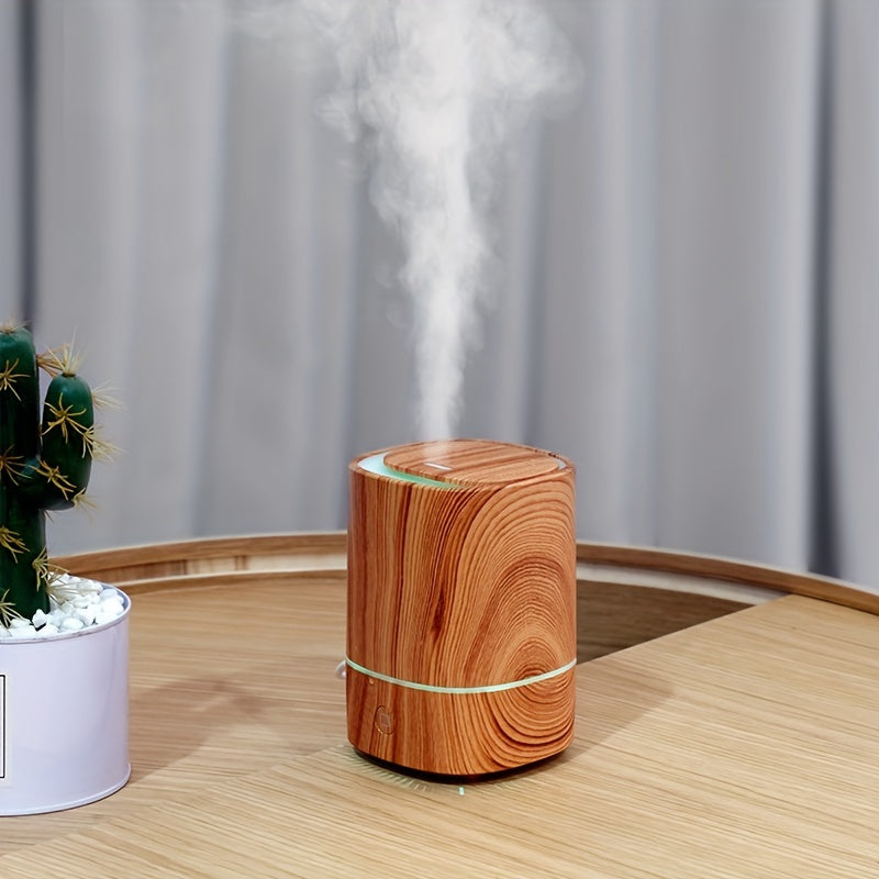 Luxury Aromatherapy Diffuser & Humidifier - ZenAir-Orange Wood Grain-Nora Luxe