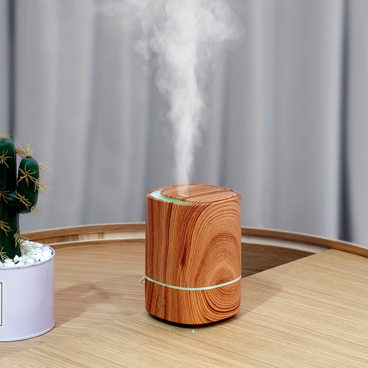 Luxury Aromatherapy Diffuser & Humidifier - ZenAir-Orange Wood Grain-Nora Luxe
