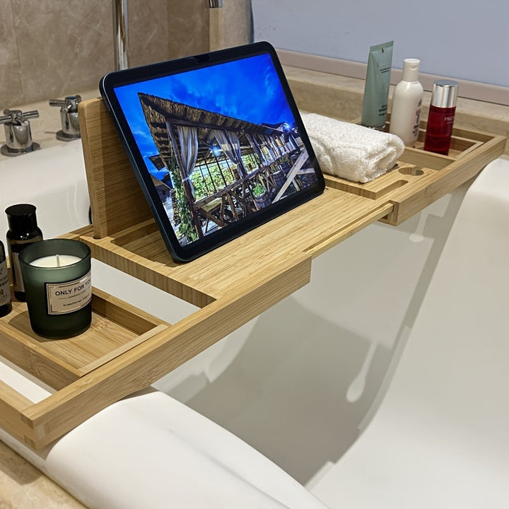 Luxury Bamboo Bathtub Tray - ZenBath-Nora Luxe