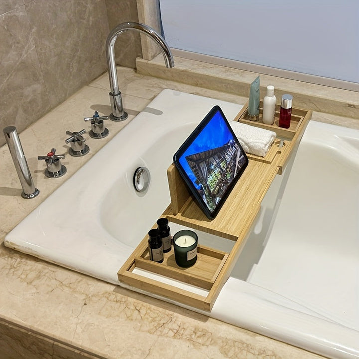 Luxury Bamboo Bathtub Tray - ZenBath-Nora Luxe