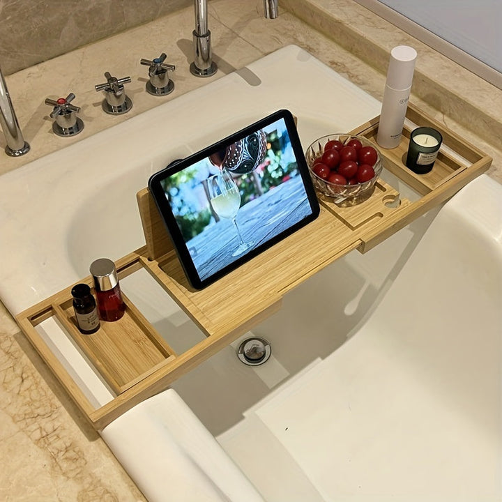 Luxury Bamboo Bathtub Tray - ZenBath-Nora Luxe