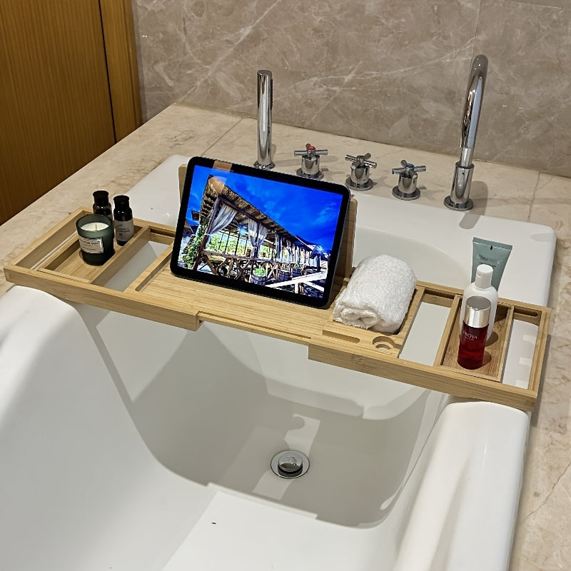 Luxury Bamboo Bathtub Tray - ZenBath-Nora Luxe