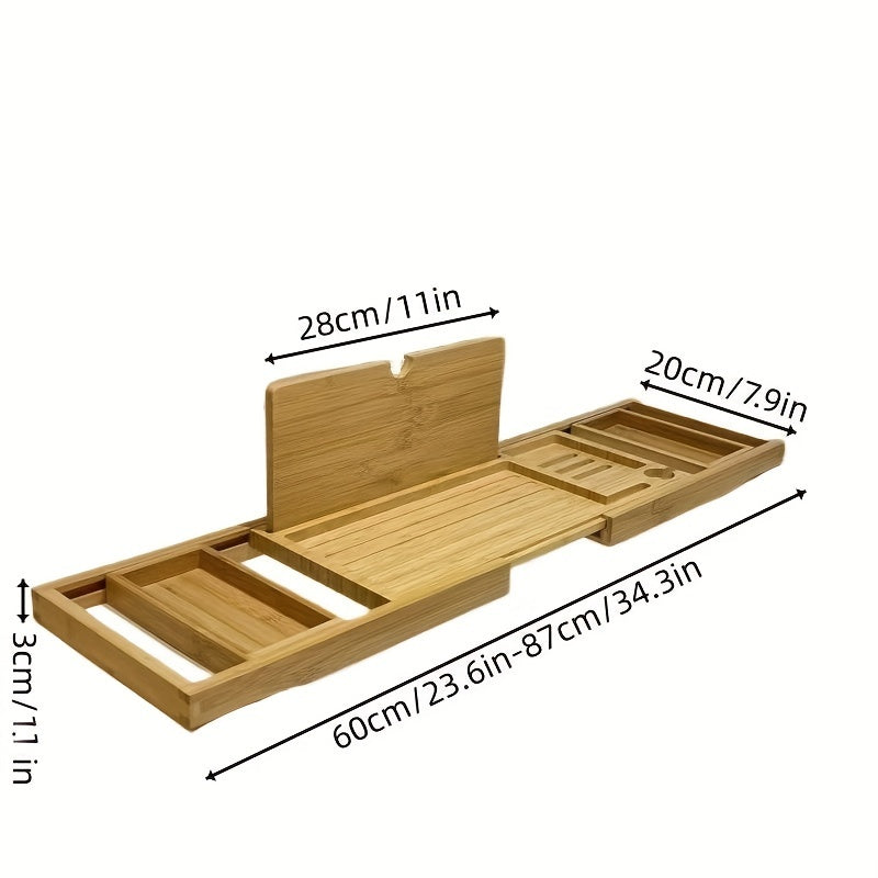 Luxury Bamboo Bathtub Tray - ZenBath-Nora Luxe