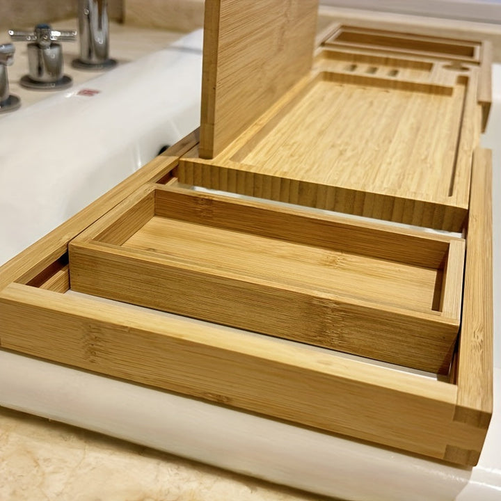Luxury Bamboo Bathtub Tray - ZenBath-Nora Luxe