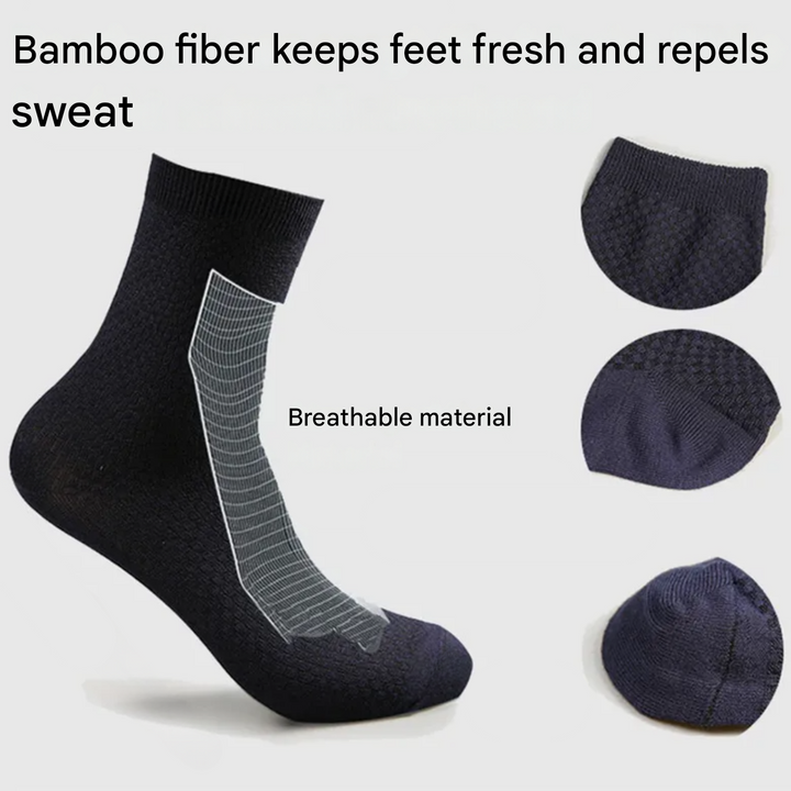 Luxury Bamboo Socks - BambooSoft-Black-1 + 1 Free-5.5-8.0-Nora Luxe