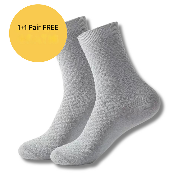 Luxury Bamboo Socks - BambooSoft-Black-1 + 1 Free-5.5-8.0-Nora Luxe