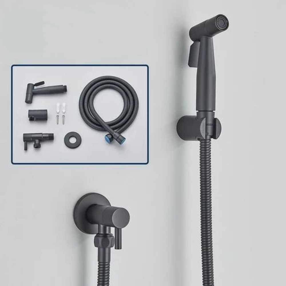 Luxury Bidet Hand Shower - PureFlow-Black-Nora Luxe