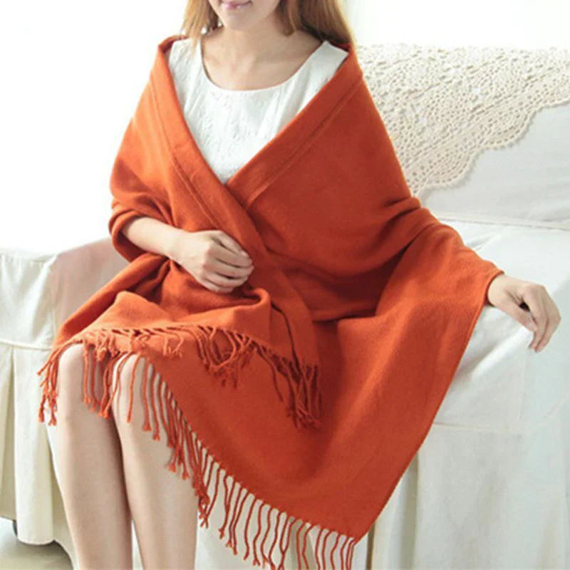 Luxury Cashmere Ladies Scarf - Marlowe-Brown-Nora Luxe