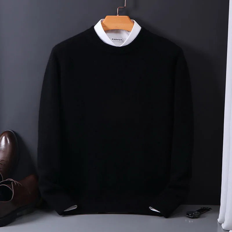 Luxury Cashmere Sweater - Tobias-Black-XS-Nora Luxe