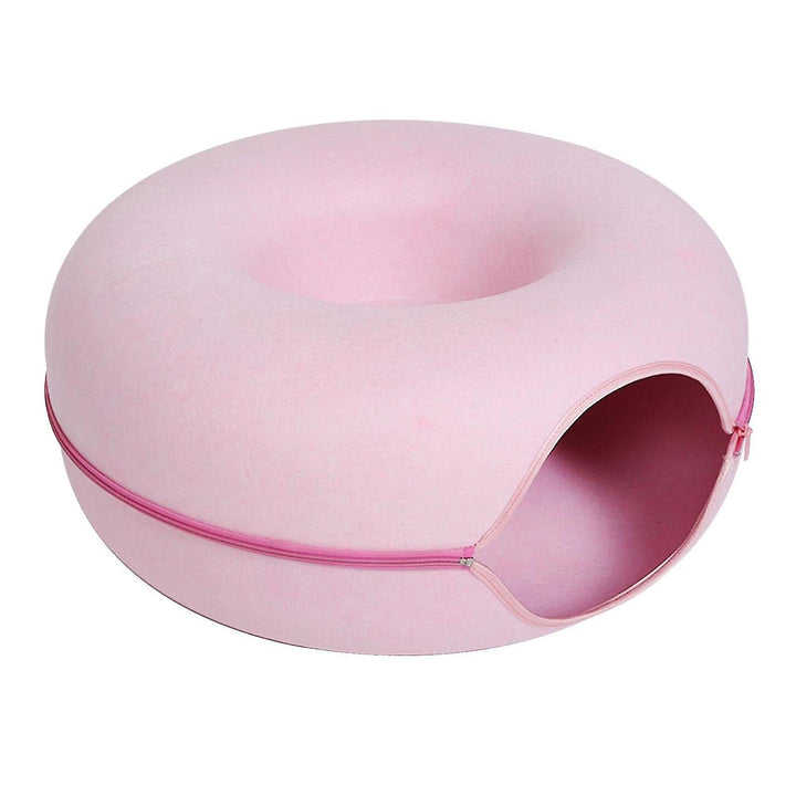 Luxury Cat Bed and Playhouse - WhiskerNest-Pink-Nora Luxe