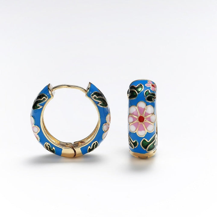 Luxury Flower Earrings - Roselle-Black-Nora Luxe