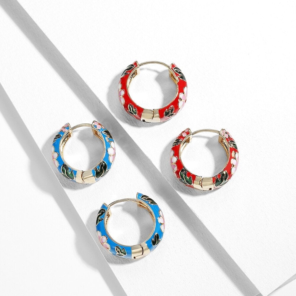 Luxury Flower Earrings - Roselle-Black-Nora Luxe