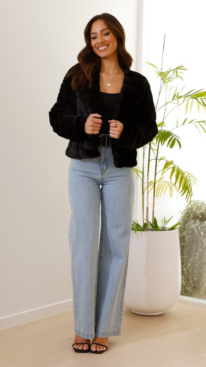 Luxury Ladies Crop Jacket - Veloura-White-XS-Nora Luxe
