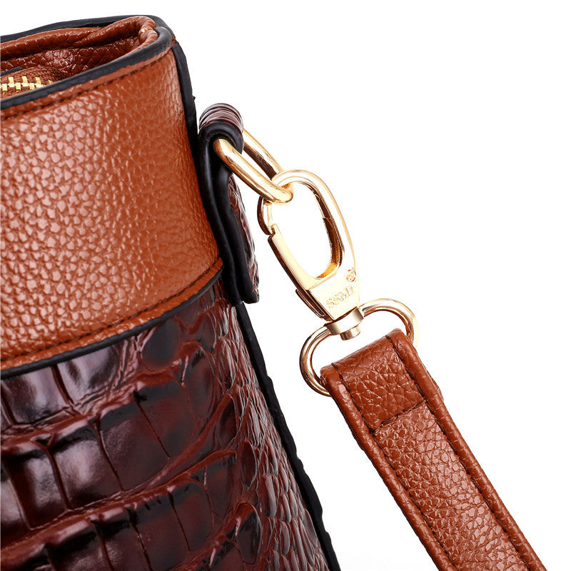 Luxury Leather Shoulder Bag - Liva-Gray-Nora Luxe