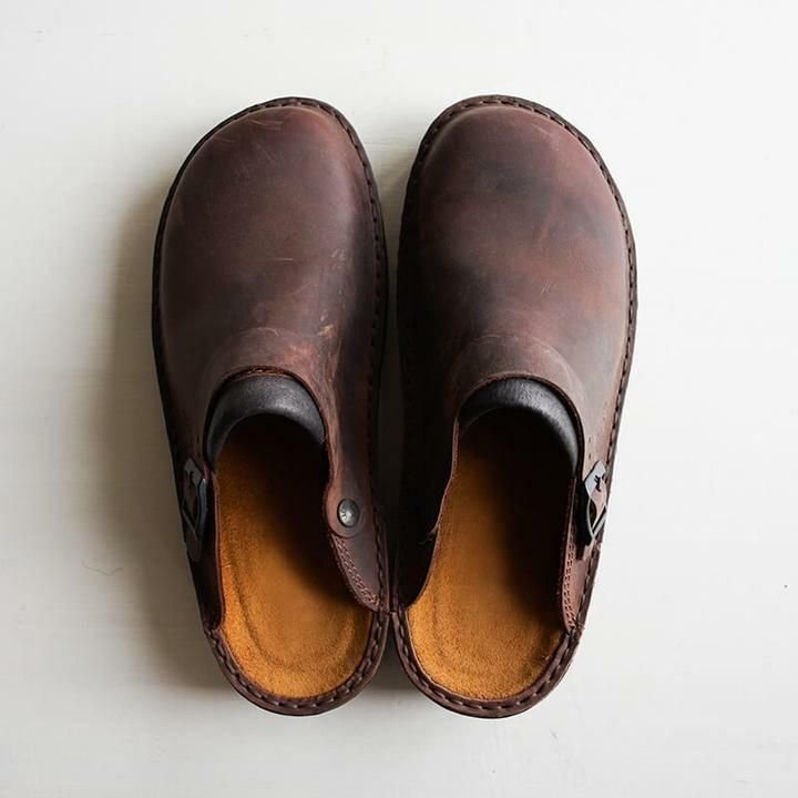 Luxury leather slippers for men – Elias-Brown-6.5-Nora Luxe