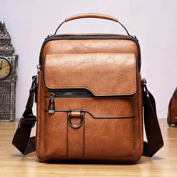 Luxury Leather Women's Shoulder Bag - Elena-Light Brown-Nora Luxe