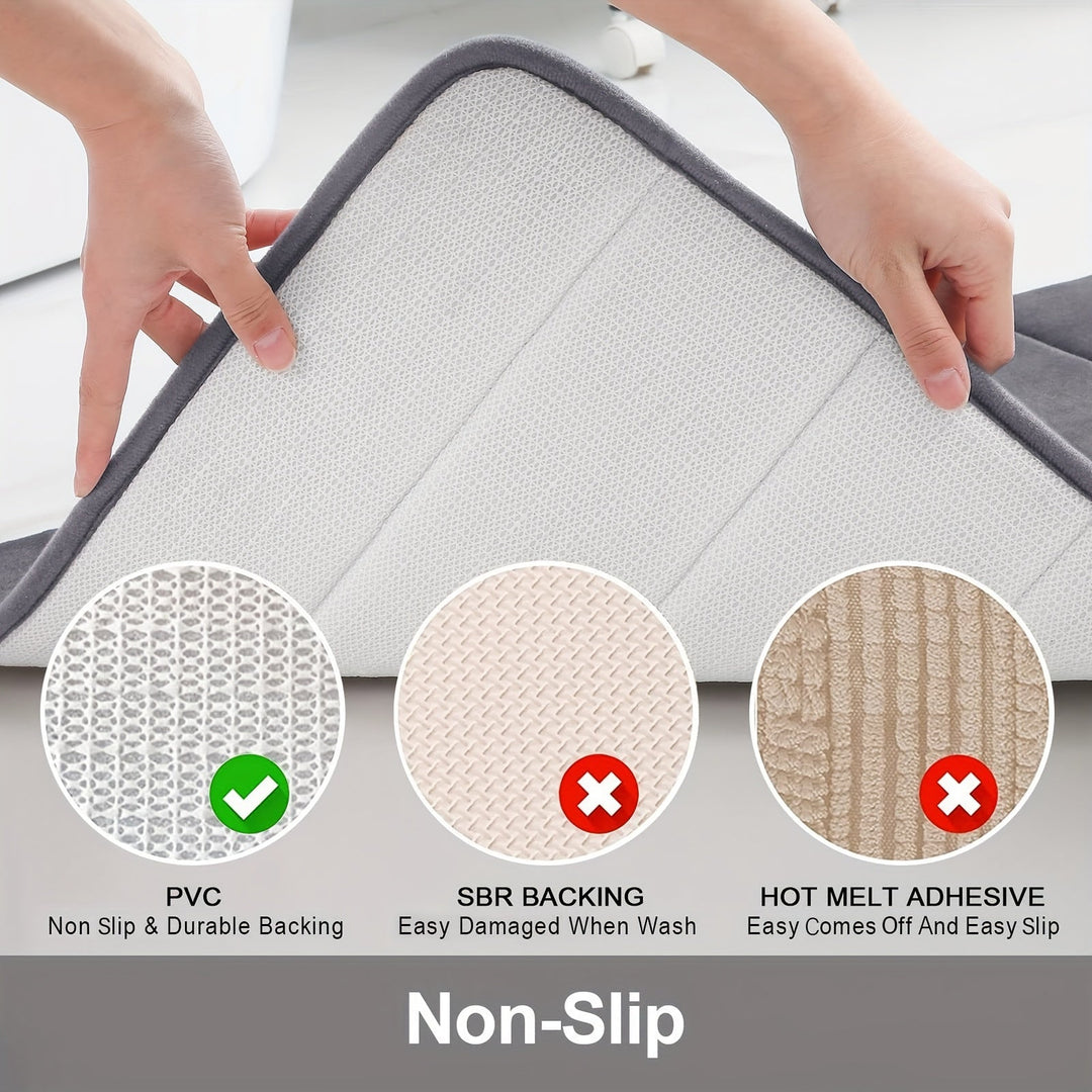 Luxury Non-Slip Bath Mat - Livia-Black-15.75 inches x 23.62 inches-Nora Luxe