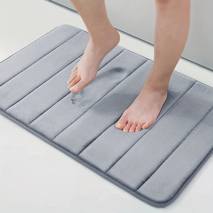 Luxury Non-Slip Bath Mat - Livia-Black-15.75 inches x 23.62 inches-Nora Luxe