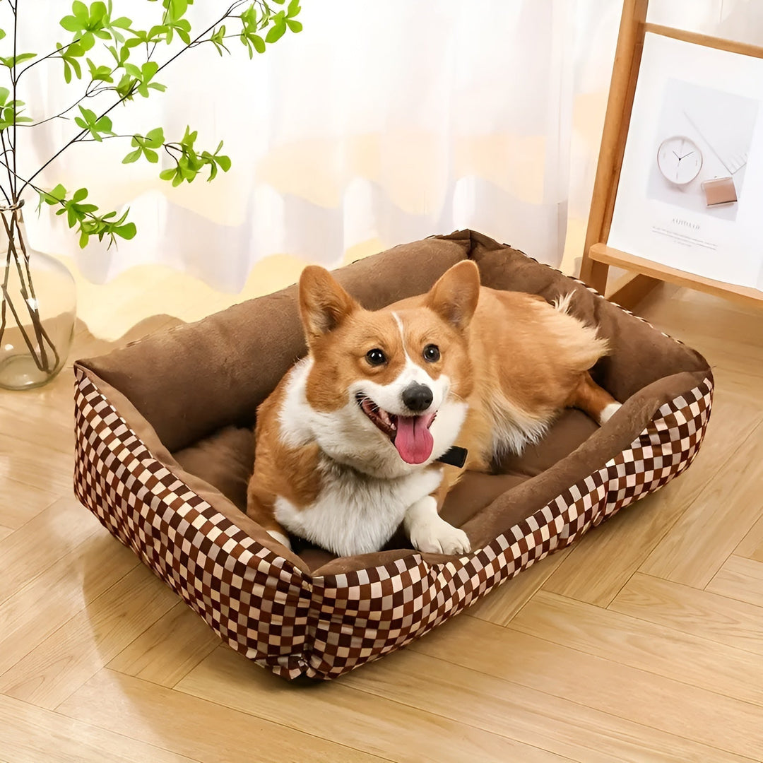 Luxury Orthopedic Plush Pet Bed - PlushNest-Red-XS (15.75 inches x 11.81 inches)-Nora Luxe