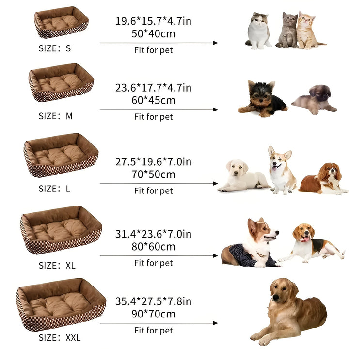 Luxury Orthopedic Plush Pet Bed - PlushNest-Red-XS (15.75 inches x 11.81 inches)-Nora Luxe