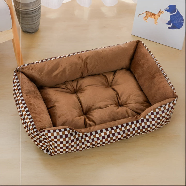 Luxury Orthopedic Plush Pet Bed - PlushNest-Window-XS (15.75 inches x 11.81 inches)-Nora Luxe