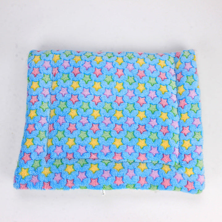 Luxury Pet Blanket - CozyCompanion-Blue Stars-S (15.75x31.5 inches)-Nora Luxe