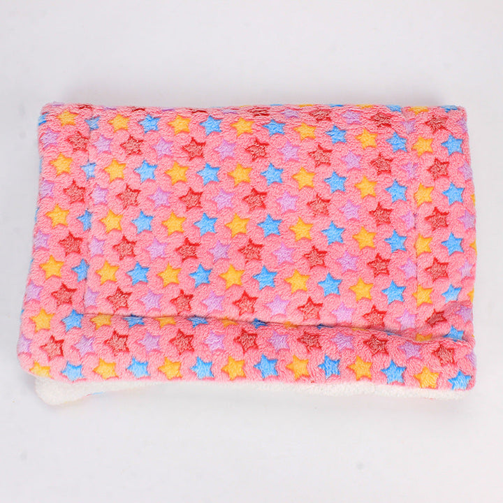 Luxury Pet Blanket - CozyCompanion-Pink Stars-S (15.75x31.5 inches)-Nora Luxe