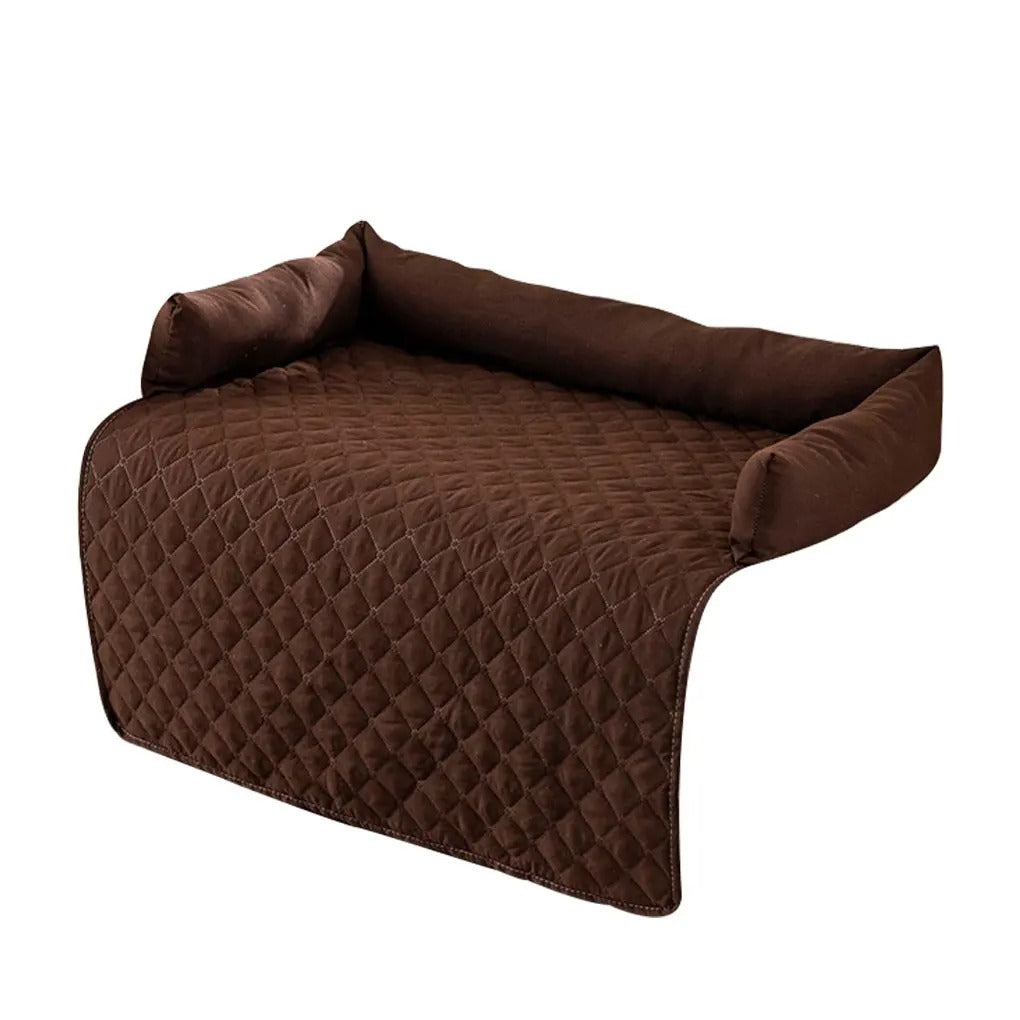 Luxury Pet Protection Mat for Sofa - BuddyGuard-Brown-S 29.53x29.53 inches-Nora Luxe