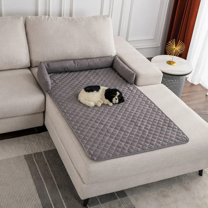 Luxury Pet Protection Mat for Sofa - BuddyGuard-Light Gray-S 29.53x29.53 inches-Nora Luxe