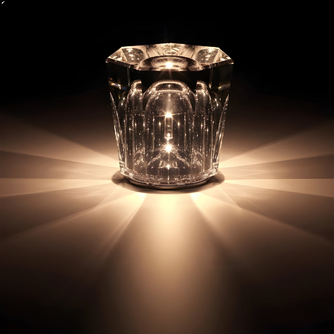 Luxury Rechargeable Diamond Crystal Table Lamp - Lumière Diamond-Decrux-Nora Luxe