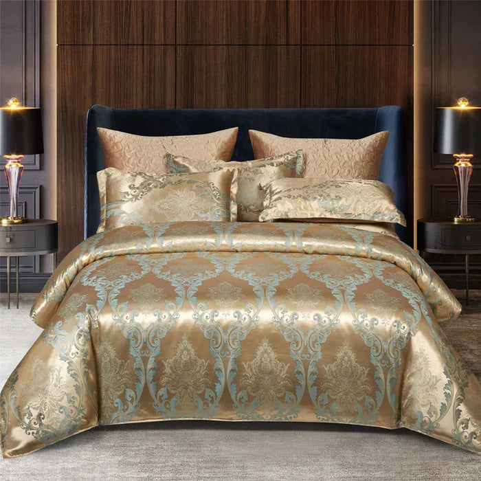 Luxury Satin Duvet Cover Set - RoyalDream-King: 86.61 × 94.49 in-1-Nora Luxe