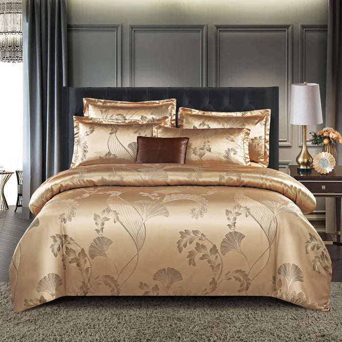 Luxury Satin Duvet Cover Set - RoyalDream-King: 86.61 × 94.49 in-10-Nora Luxe