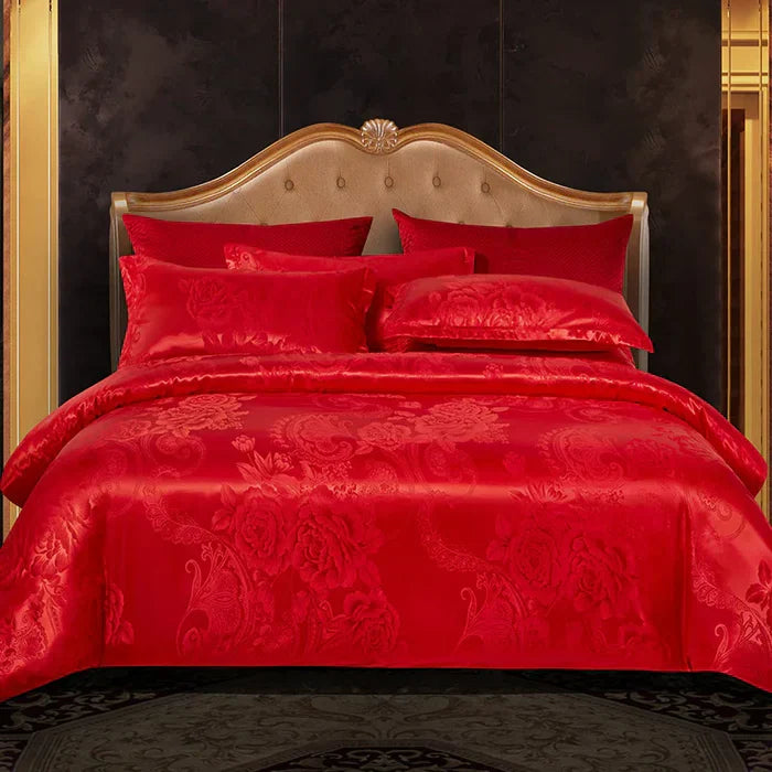 Luxury Satin Duvet Cover Set - RoyalDream-King: 86.61 × 94.49 in-10-Nora Luxe