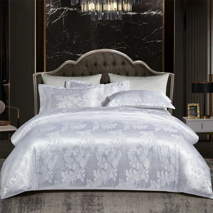 Luxury Satin Duvet Cover Set - RoyalDream-King: 86.61 × 94.49 in-10-Nora Luxe