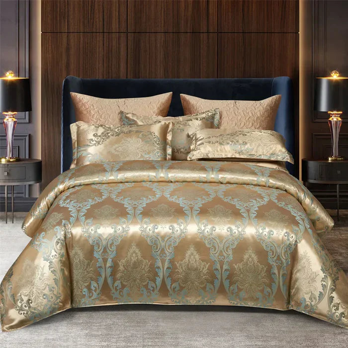 Luxury Satin Duvet Cover Set - RoyalDream-King: 86.61 × 94.49 in-10-Nora Luxe