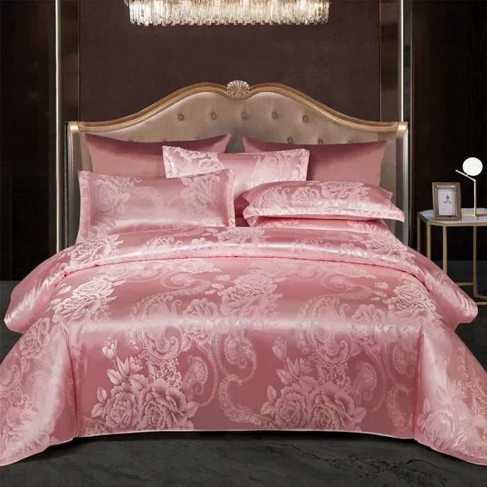 Luxury Satin Duvet Cover Set - RoyalDream-King: 86.61 × 94.49 in-10-Nora Luxe