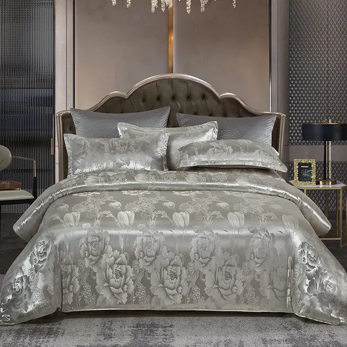 Luxury Satin Duvet Cover Set - RoyalDream-King: 86.61 × 94.49 in-10-Nora Luxe