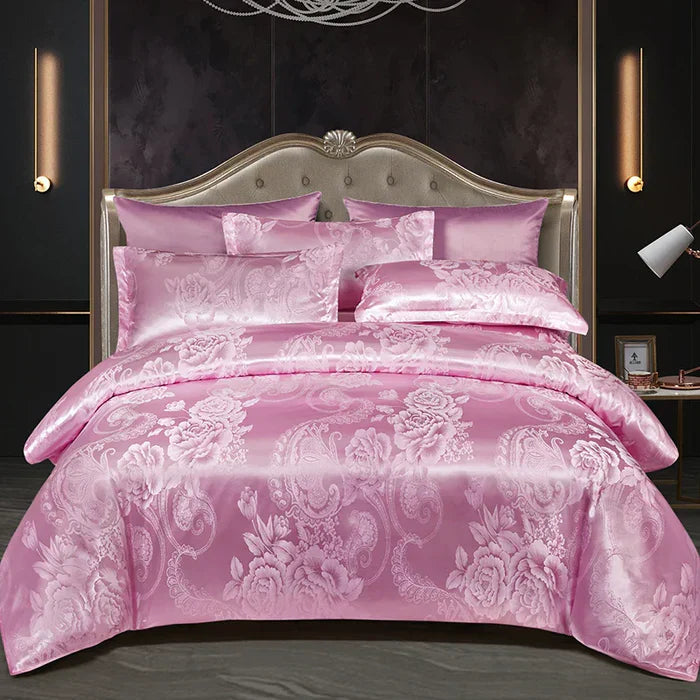 Luxury Satin Duvet Cover Set - RoyalDream-King: 86.61 × 94.49 in-7-Nora Luxe