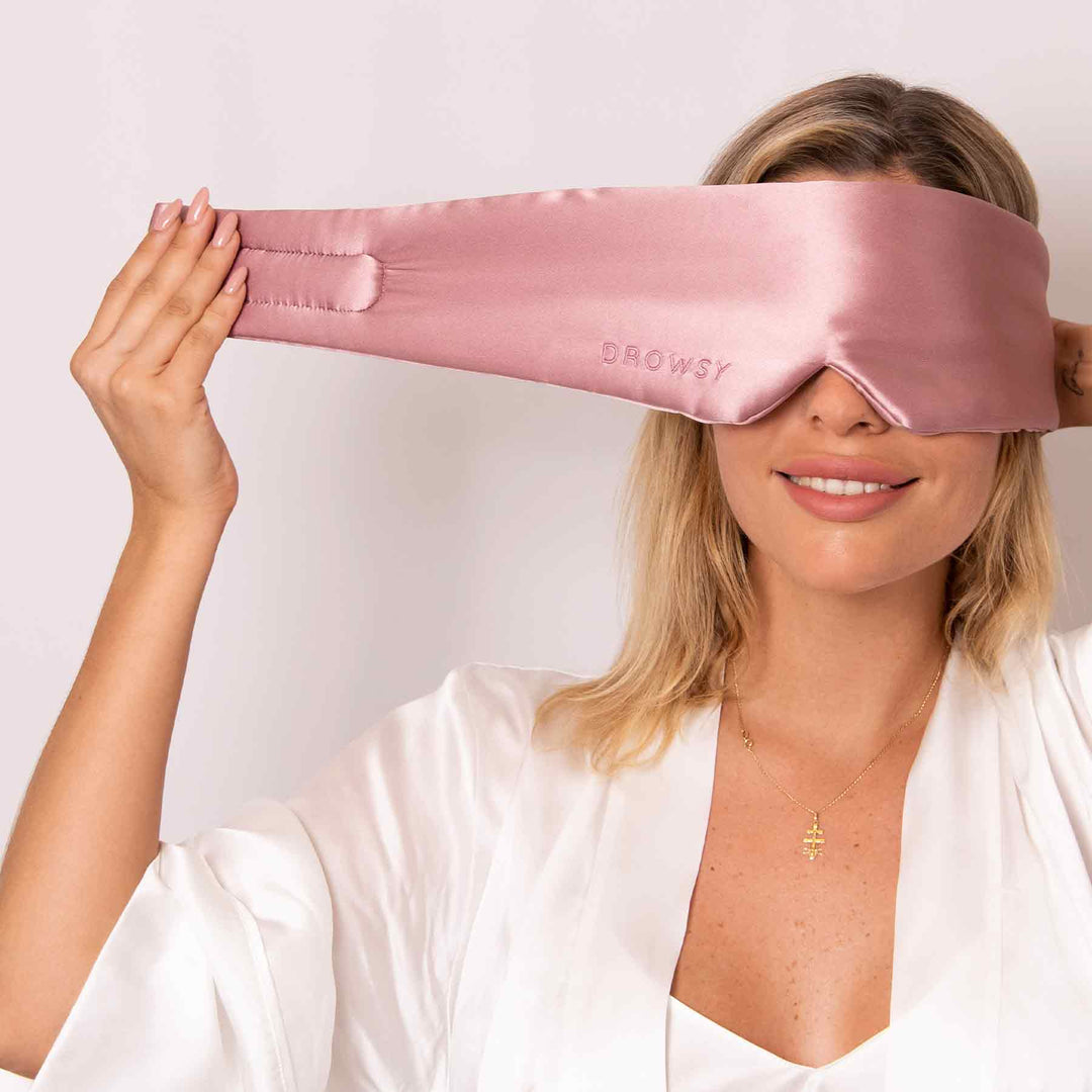 Luxury Silk Sleep Mask - RelaxMask-Dark blue-Nora Luxe