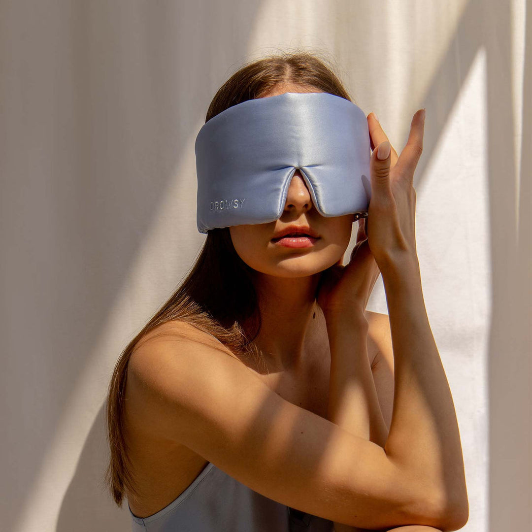 Luxury Silk Sleep Mask - RelaxMask-Light blue-Nora Luxe