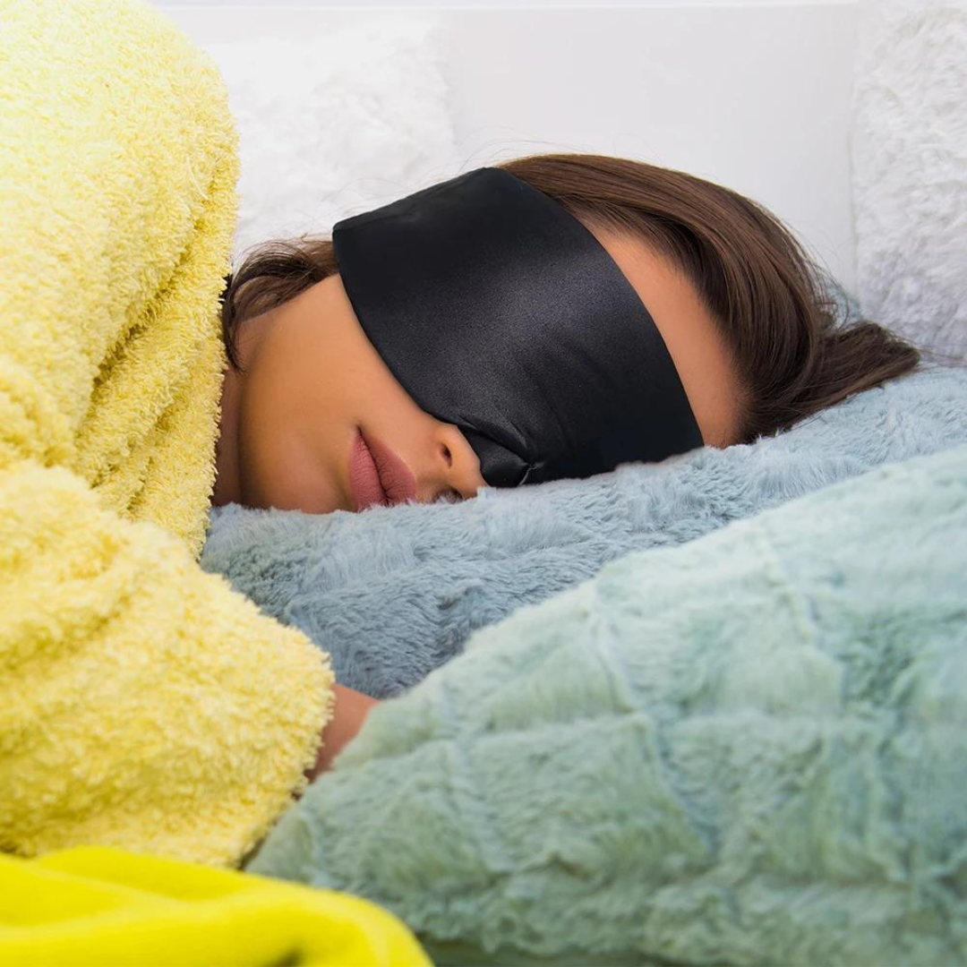 Luxury Silk Sleep Mask - SilkDream-Blue-Nora Luxe