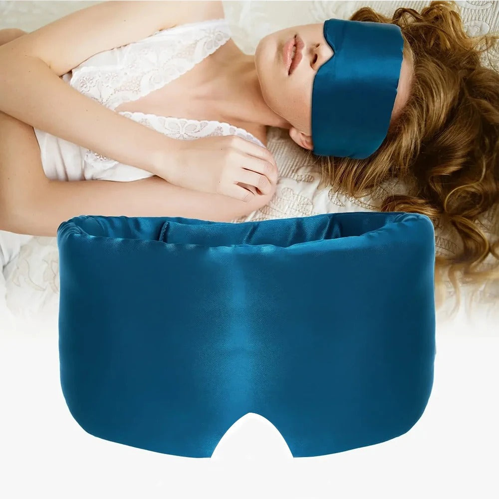 Luxury Silk Sleep Mask - SilkDream-Blue-Nora Luxe