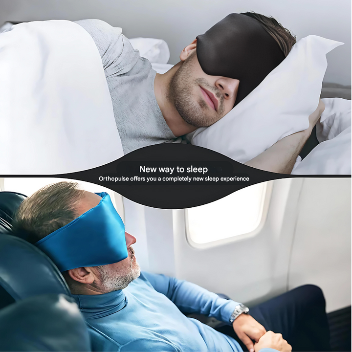 Luxury Sleep Mask made of Pure Mulberry Silk - LunaPure-Blue-Nora Luxe