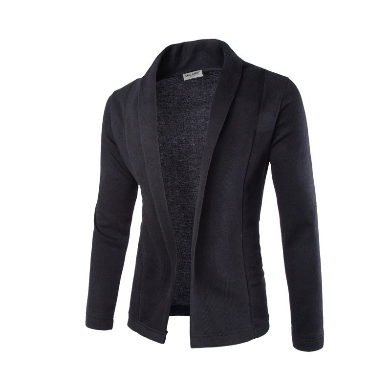 Luxury Slim-fit Stretch Men's Blazer - Dominic-Black-XS-Nora Luxe