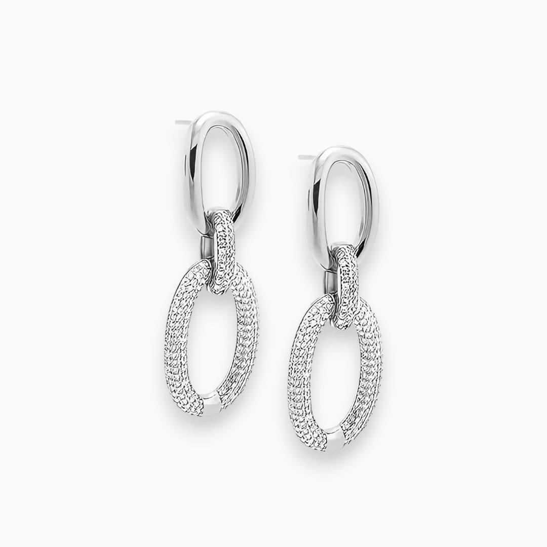 Luxury Sparkling Earrings - Aurora-Silver-Nora Luxe