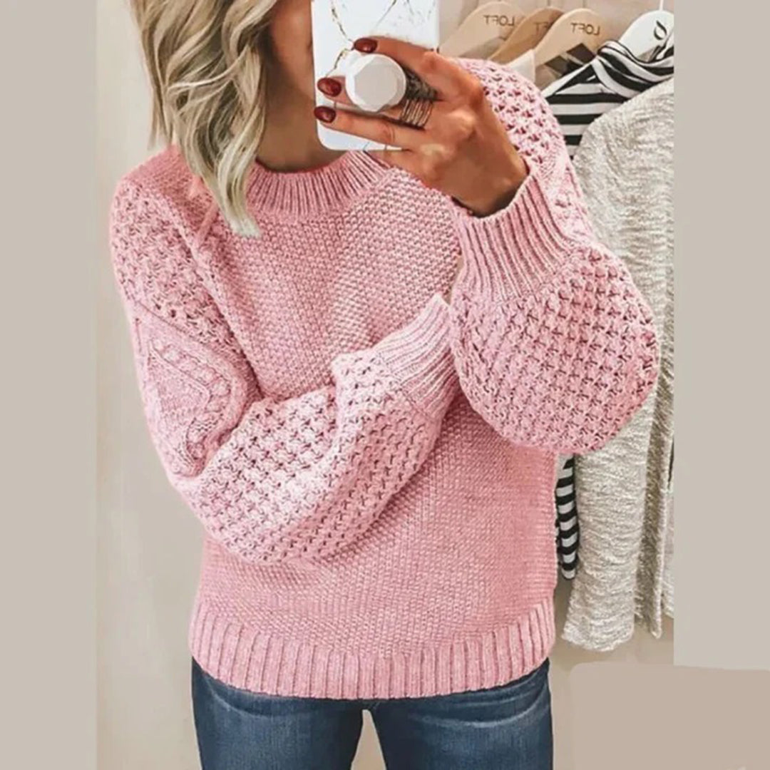 Luxury Stylish Ladies' Sweater - Aria-Pink-S-Nora Luxe